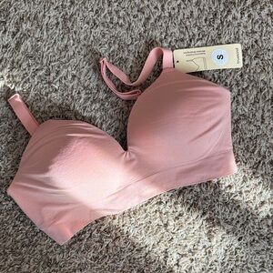 Elegant Pink Wireless Bra